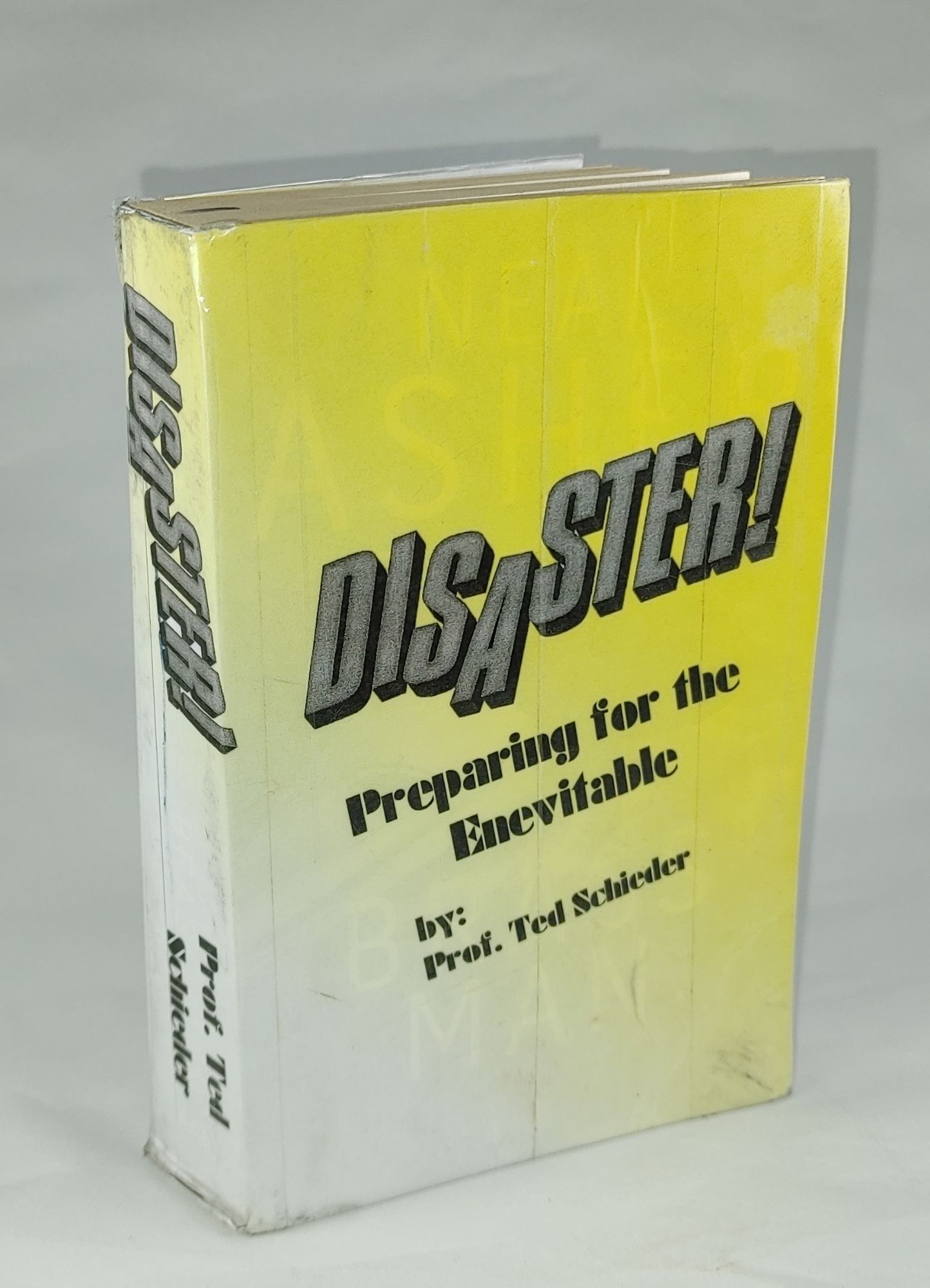 Front of the Stage used custom book for Disaster!