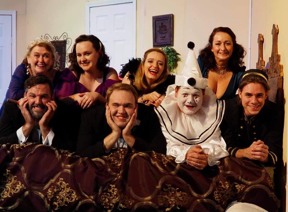 Cast Photo in Tito's bed