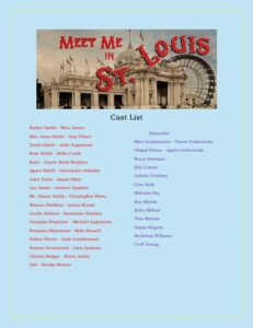 LGP Meet Me In St. Louis Cast poster